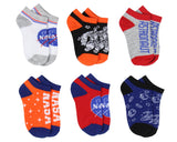 NASA Kids Socks Future Astronaut Youth No Show Mix And Match Ankle Socks