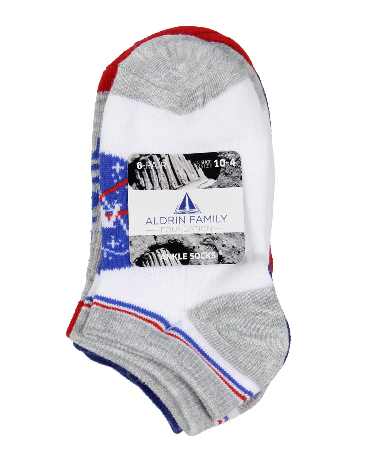 NASA Kids Socks Future Astronaut Youth No Show Mix And Match Ankle Socks