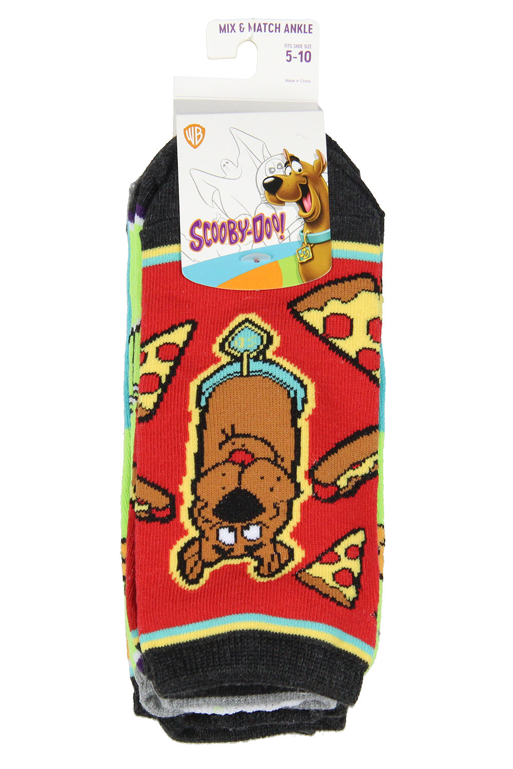 Scooby-Doo Adult Shaggy Mystery Machine Low Cut No Show Mix And Match Ankle Socks