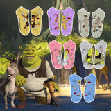 Shrek Women's Franchise Characters And Mushrooms No-Show Ankle Socks 6 Pair Pack