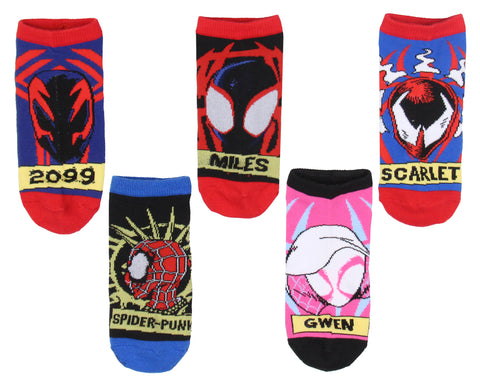 Spider-Man Across The Spiderverse Miles Morales Adult Mix And Match Ankle Socks