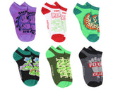 Teenage Mutant Ninja Turtles Socks Adult TMNT Themed Designs Mix And Match Ankle Socks