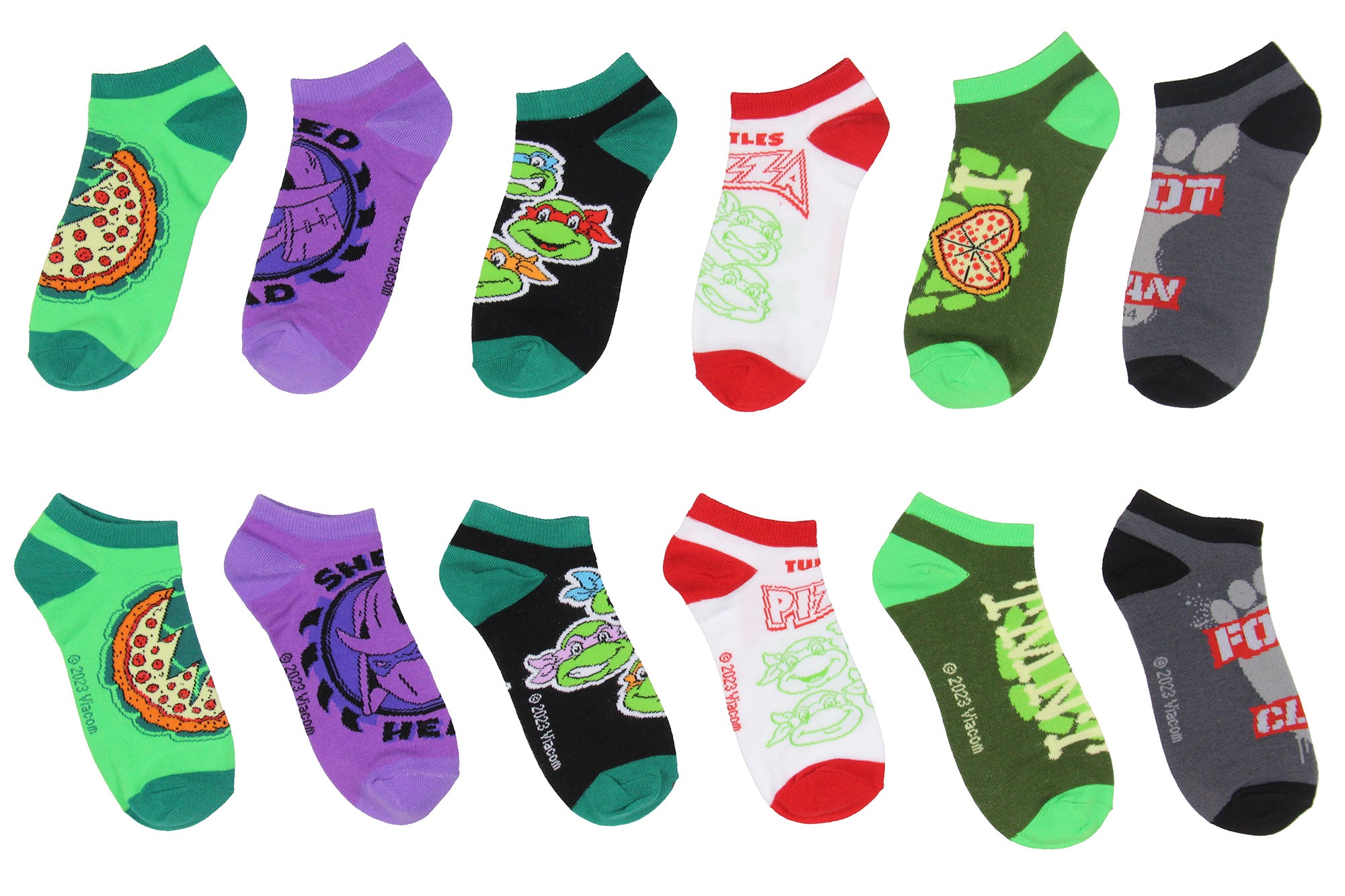 Teenage Mutant Ninja Turtles Socks Adult TMNT Themed Designs Mix And Match Ankle Socks