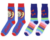 Child's Play Chucky Adult Good Guys 2 Pair Crew Socks For Men And Women