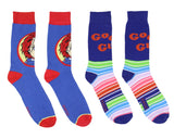 Child's Play Chucky Adult Good Guys 2 Pair Crew Socks For Men And Women