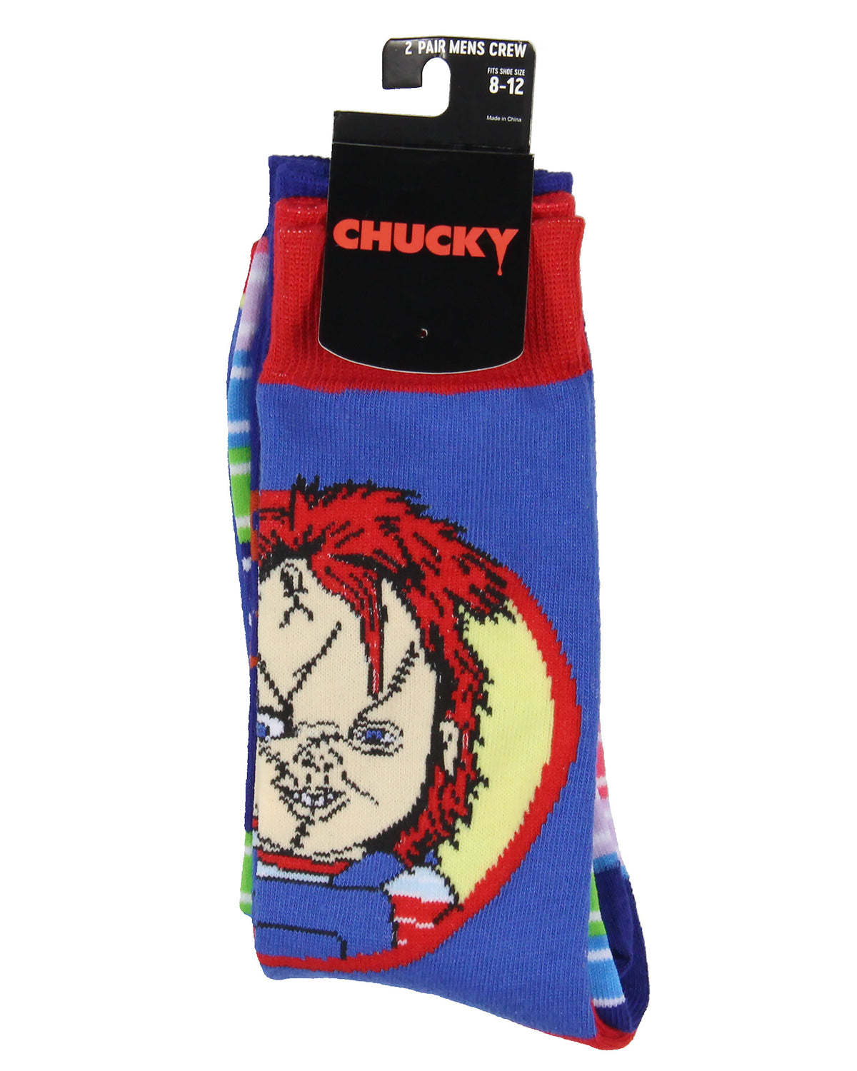 Child's Play Chucky Adult Good Guys 2 Pair Crew Socks For Men And Women