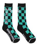 Demon Slayer Anime Tanjiro And Nezuko Character Athletic Mid-Calf Socks 3 Pairs