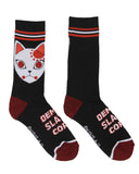 Demon Slayer Anime Tanjiro And Nezuko Character Athletic Mid-Calf Socks 3 Pairs
