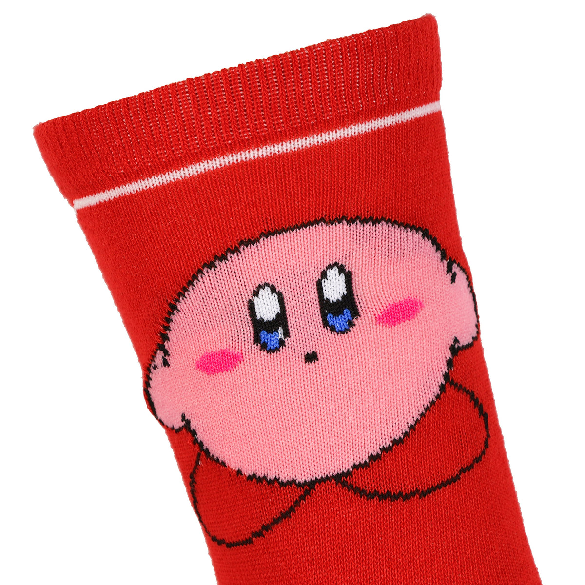 Nintendo Kirby Video Game Red Argyle Crew Socks For Men Women 1 Pair
