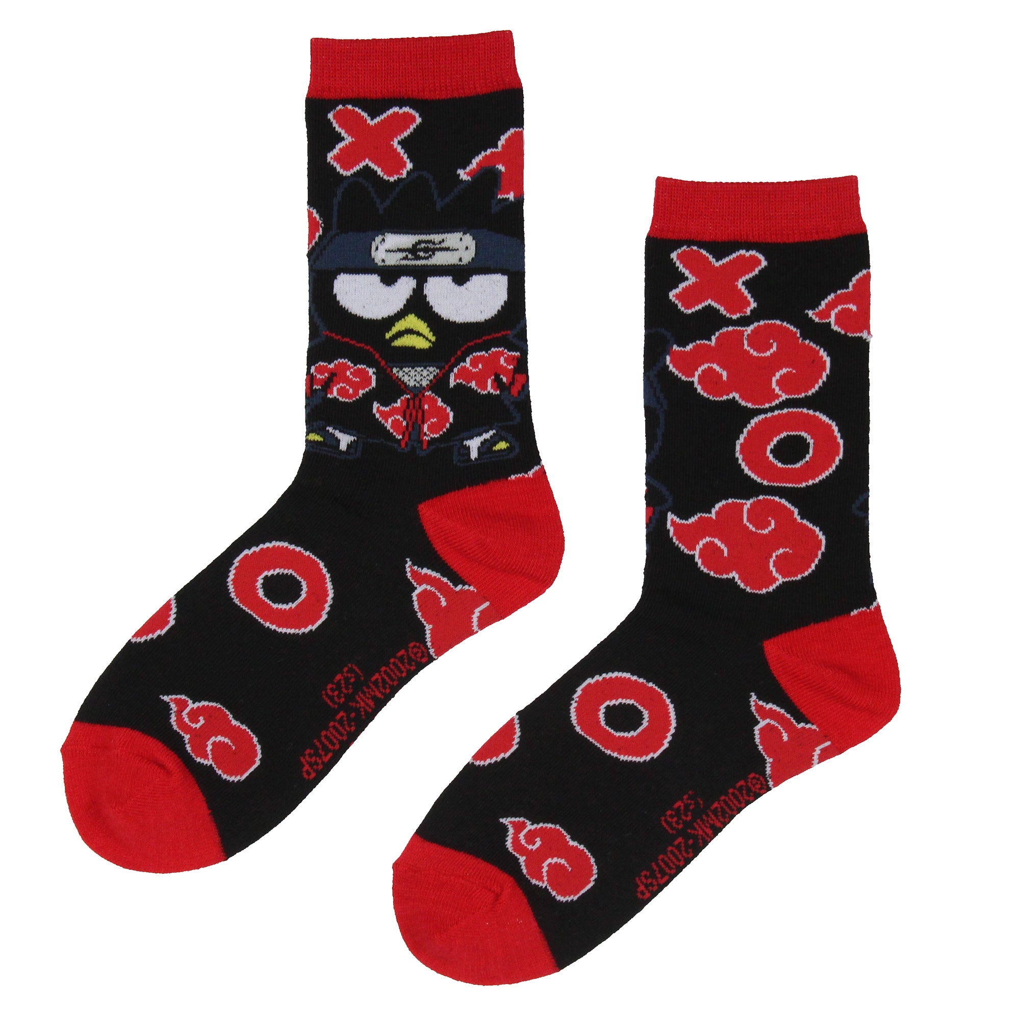 Naruto Shippuden X Hello Kitty And Friends Adult 3-Pack Crew Socks