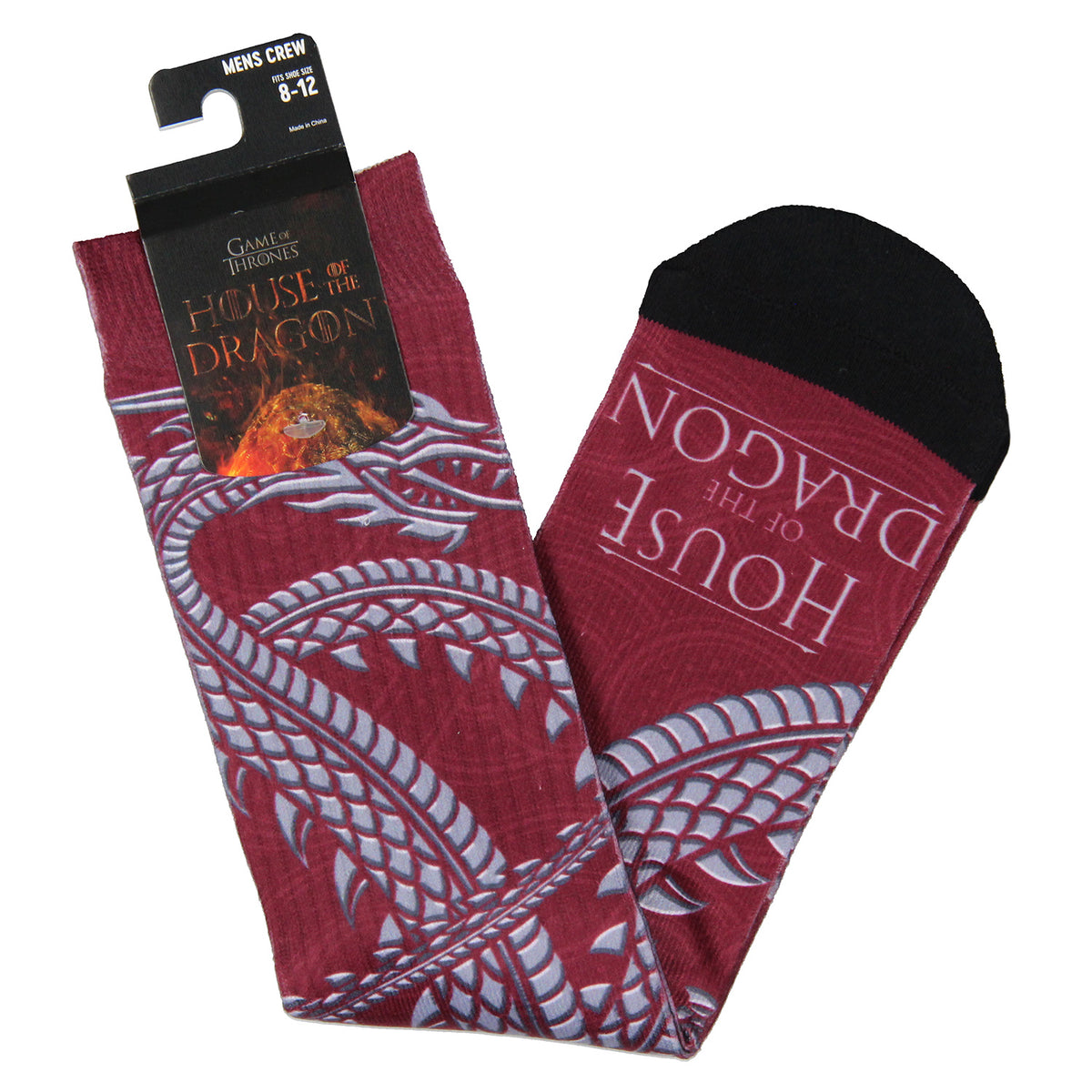 Game Of Thrones: House Of The Dragon Crew Socks For Men Women Sublimated Socks
