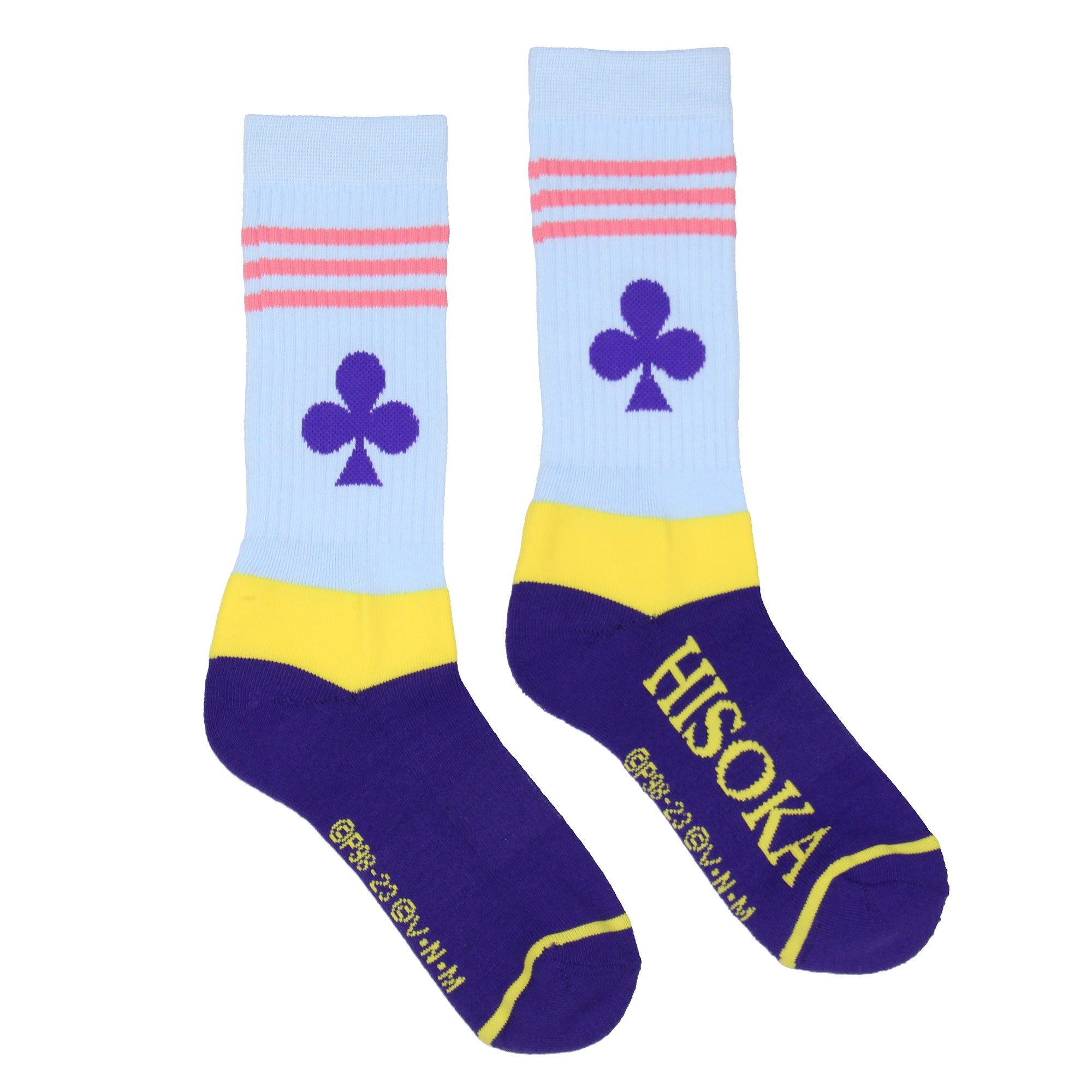Hunter x Hunter Anime Adult Hisoka Club Spade Crew Socks For Men Women 1 Pair