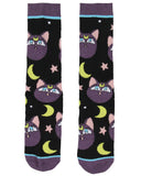 Sailor Moon Manga Anime Luna The Cat Athletic Crews Socks For Women Men 1 Pair