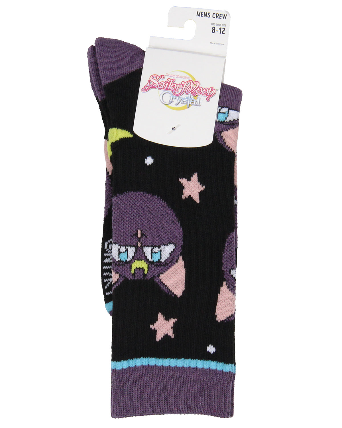 Sailor Moon Manga Anime Luna The Cat Athletic Crews Socks For Women Men 1 Pair