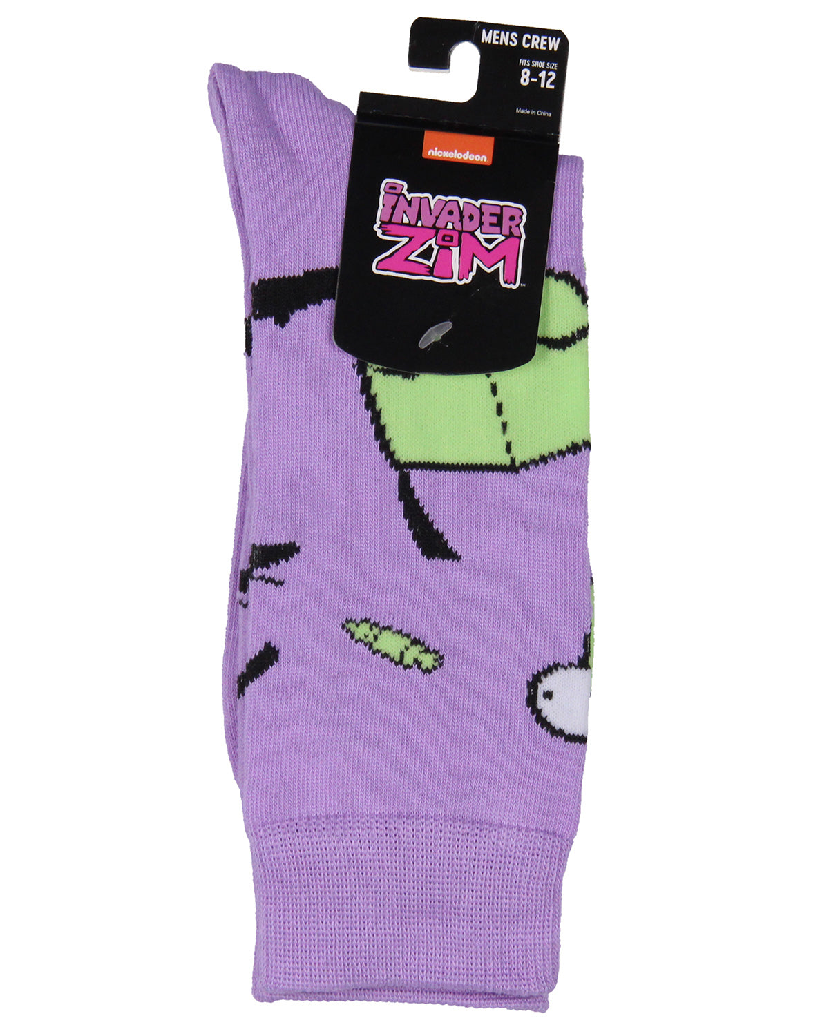 Invader Zim Gir Grr Space Athletic Mid-Calf Crew Socks For Men Women 1 Pair