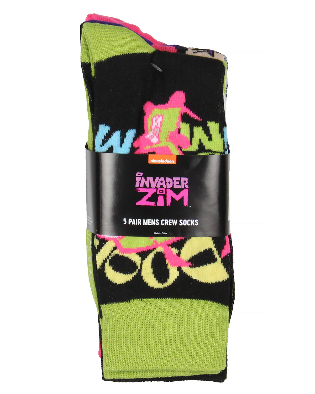 Invader Zim Gir Adult Crew Socks For Men Women 5 Pairs