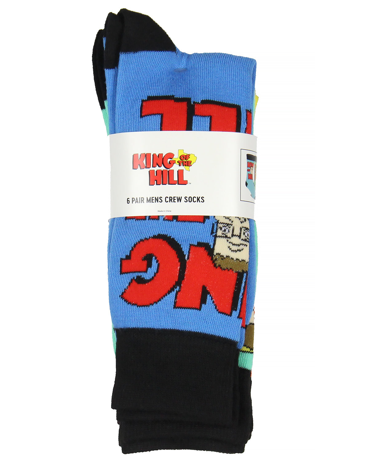 King Of The Hill Hank Hill Dang It Bobby! Crew Socks For Men 6 Pairs