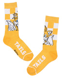 Sonic The Hedgehog Adult Checker Board Character Design 3-Pack Crew Socks