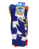 Sonic The Hedgehog Adult Checker Board Character Design 3-Pack Crew Socks