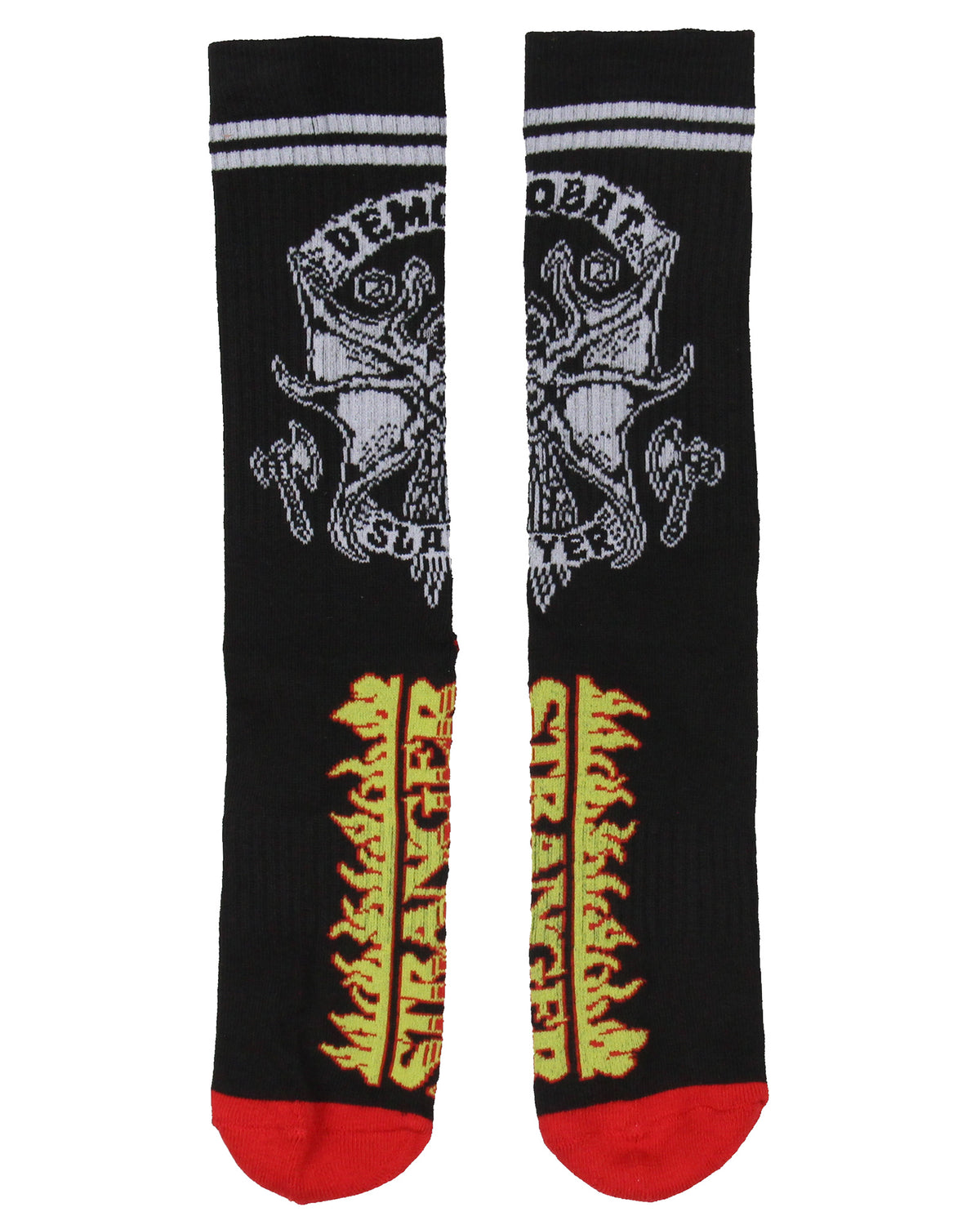 Stanger Things Demobat Flaming Logo Athletic Crews Socks For Women Men 1 Pair