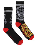 Stanger Things Demobat Flaming Logo Athletic Crews Socks For Women Men 1 Pair