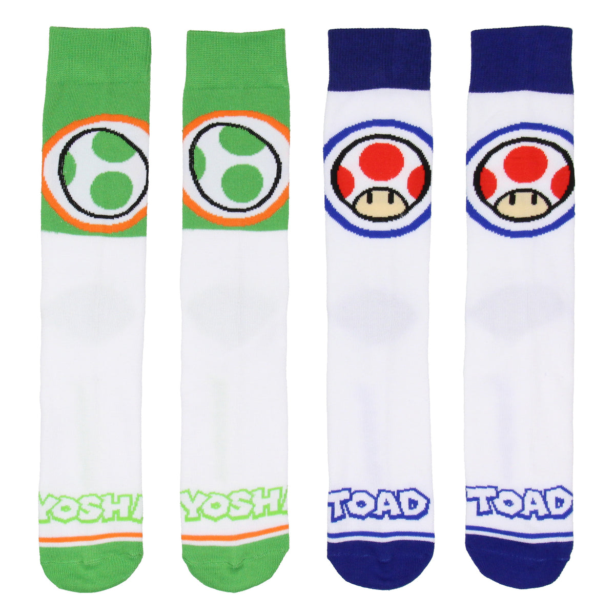 Nintendo Super Mario Bros. Adult Character Inspired Designs 5-Pair Crew Socks