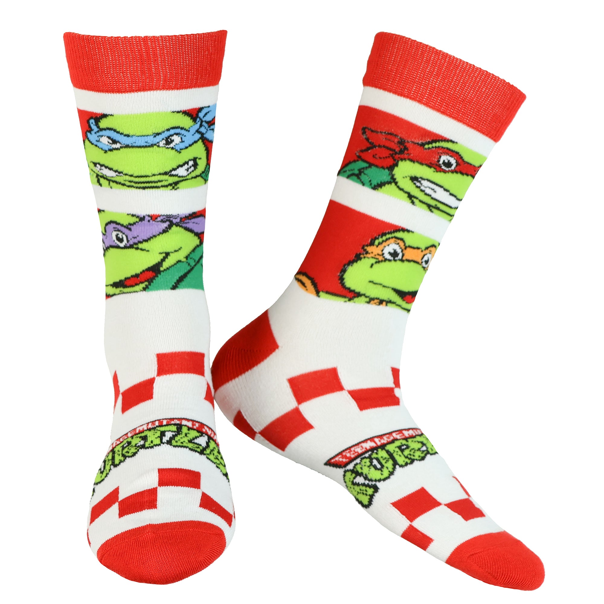 Teenage Mutant Ninja Turtles Shredder Cartoon Crew Socks For Men Women 2 Pair
