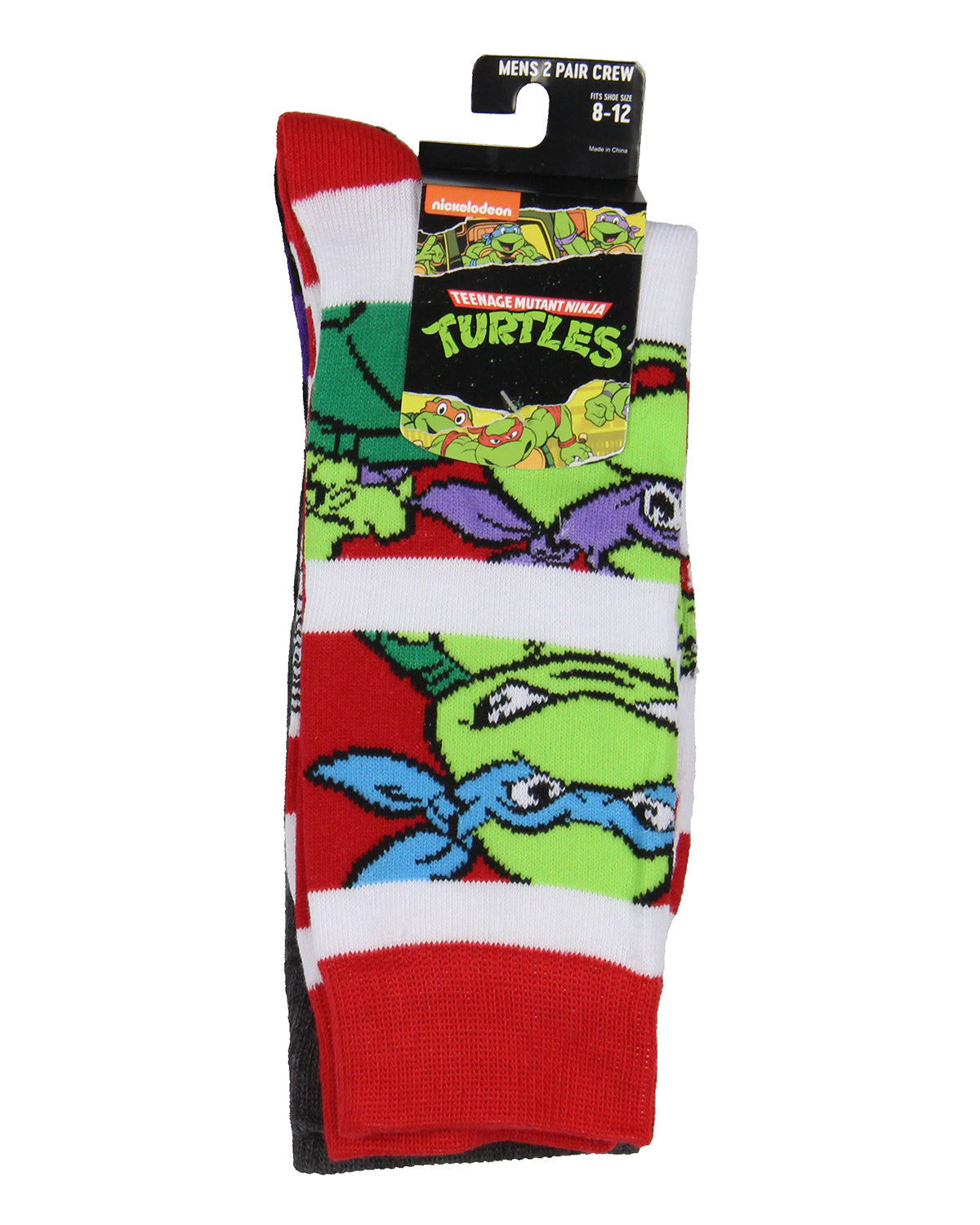 Teenage Mutant Ninja Turtles Shredder Cartoon Crew Socks For Men Women 2 Pair
