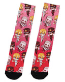 Toilet Bound Hanako Kun Crew Socks For Men Women Manga Anime Sublimated Socks