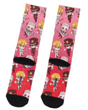 Toilet Bound Hanako Kun Crew Socks For Men Women Manga Anime Sublimated Socks