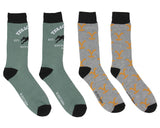 Yellowstone Dutton Ranch Montana 1886 Logo Crew Socks For Men Women 2 Pair