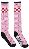 Demon Slayer Anime Nezuko Kamado Costume Knee High Socks For Women 1 Pair