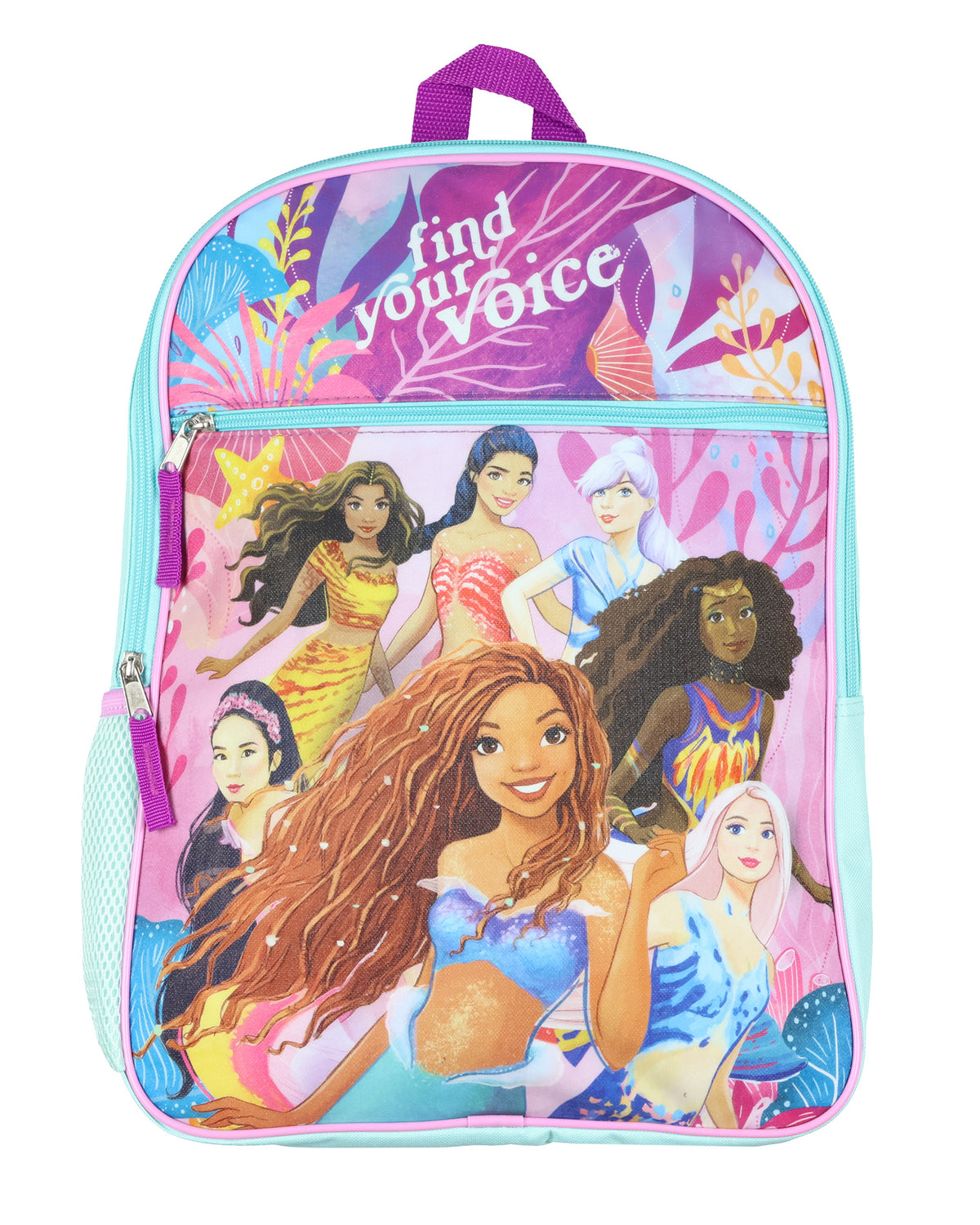 The Little Mermaid Backpack Live Action Movie | Ariel Find Your Voice Shimmer 16" Bookbag