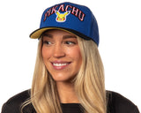 Pokemon Adult Embroidered Precurve Snapback Hat For Men and Women