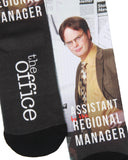 The Office Men's Dwight Schrute Sublimated Adult Crew Socks 1 Pair
