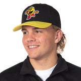 Pac-Man Hat Embroidered Classic Video Game Adjustable Precurve Snapback Hat Cap