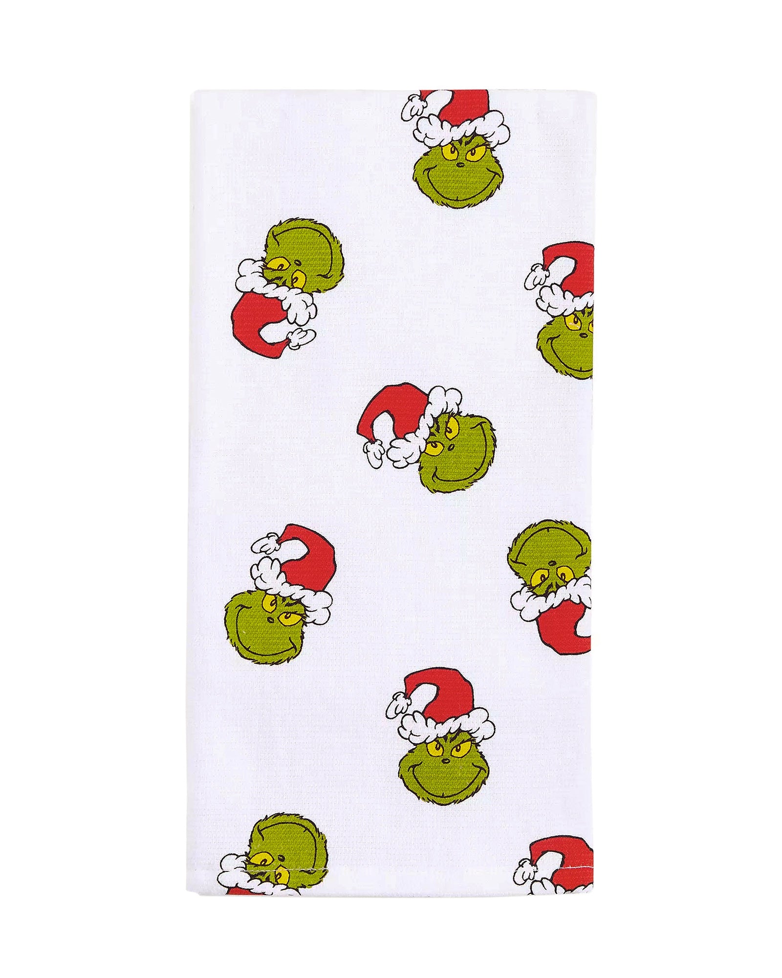 Dr. Seuss The Grinch Towel Set 2-Piece Hanging Strap Hand and Dish Towels