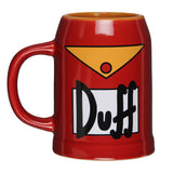The Simpsons Duff Drink Mug Stein 24 Oz Ceramic Cup