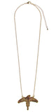 Harry Potter Flying Companion Fire Phoenix Fawkes Necklace