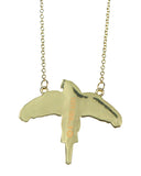 Harry Potter Flying Companion Fire Phoenix Fawkes Necklace