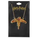 Harry Potter Flying Companion Fire Phoenix Fawkes Necklace