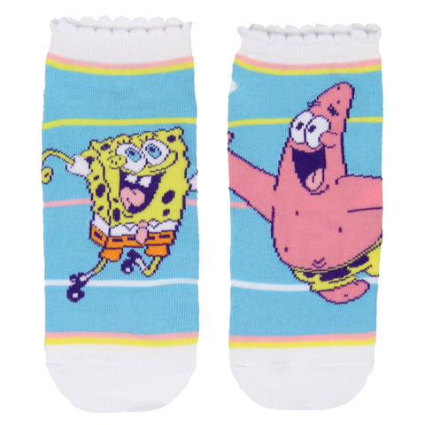 SpongeBob SquarePants Women's High Five 1 Pair No-Show Ankle Socks