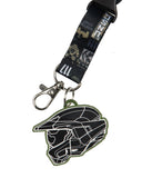 HALO Infinite UNSC 117 Master Chief Keychain With 2" Rubber Charm Lanyard