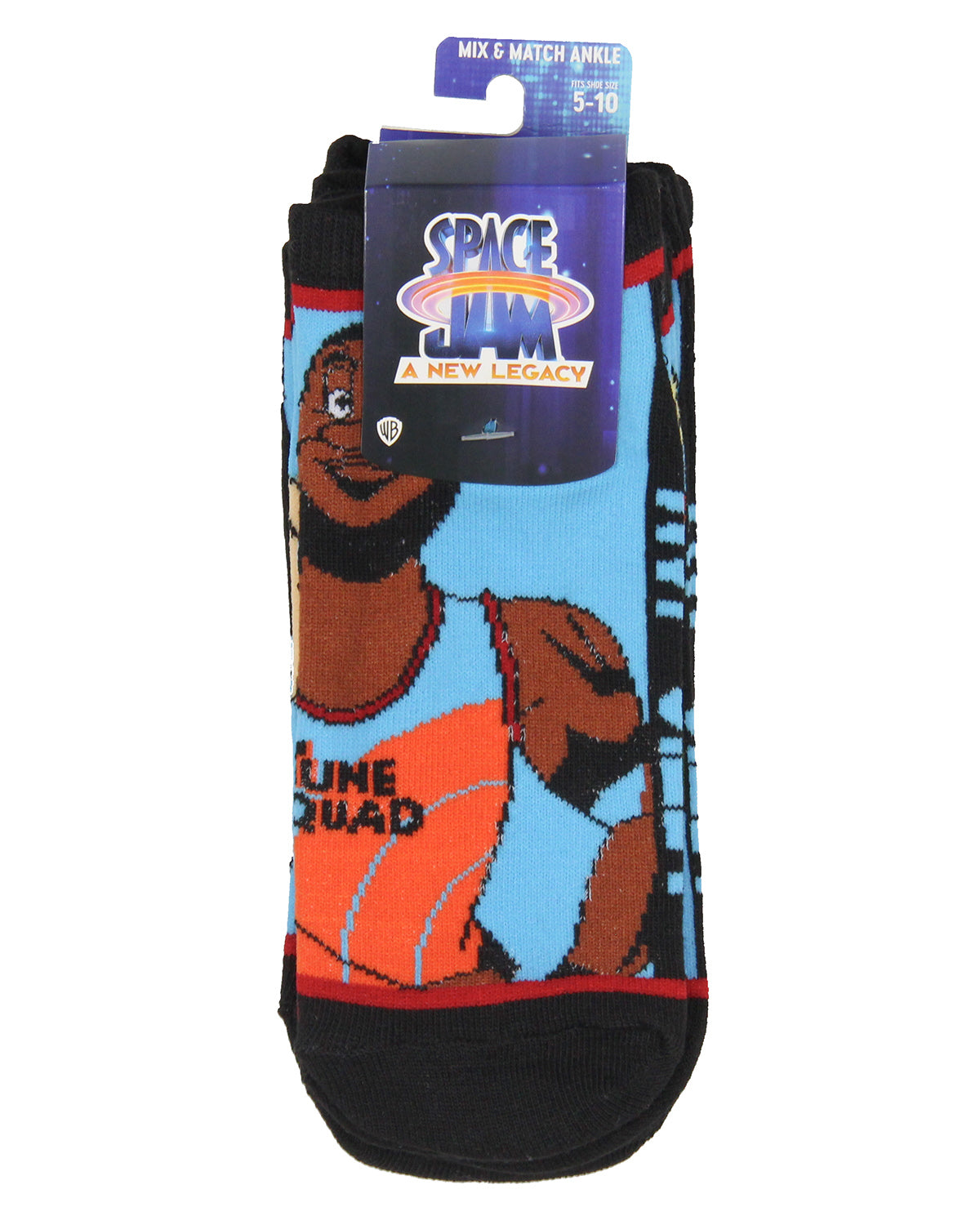 Space Jam A New Legacy Adult 5 Pack Mix And Match Unisex No Show Ankle Socks