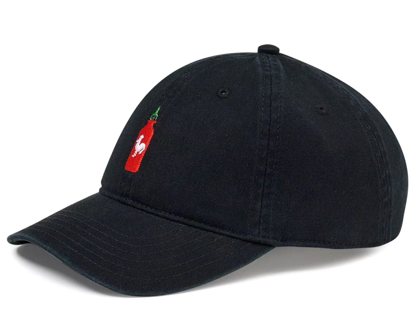 Sriracha Bottle With Chicken Embroidered Adjustable Hat For Men OSFM