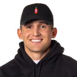 Sriracha Bottle With Chicken Embroidered Adjustable Hat For Men OSFM