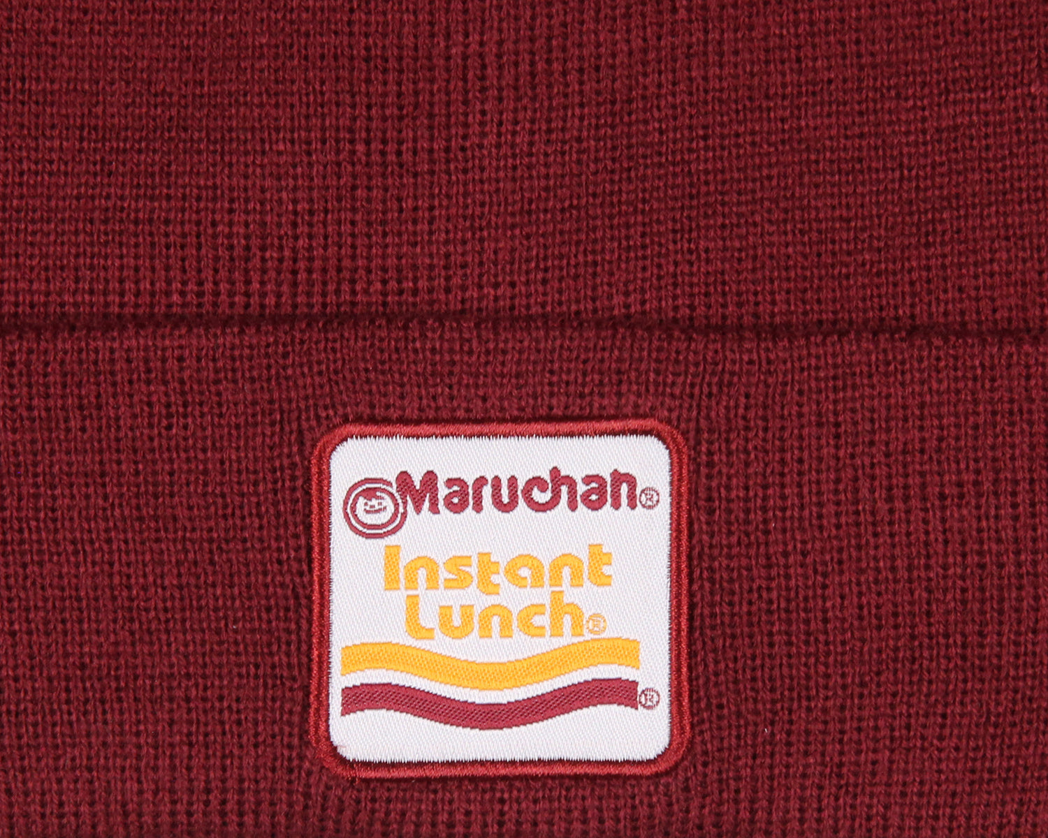 Maruchan Instant Lunch Unisex Embroidered Logo Patch Cuffed Beanie