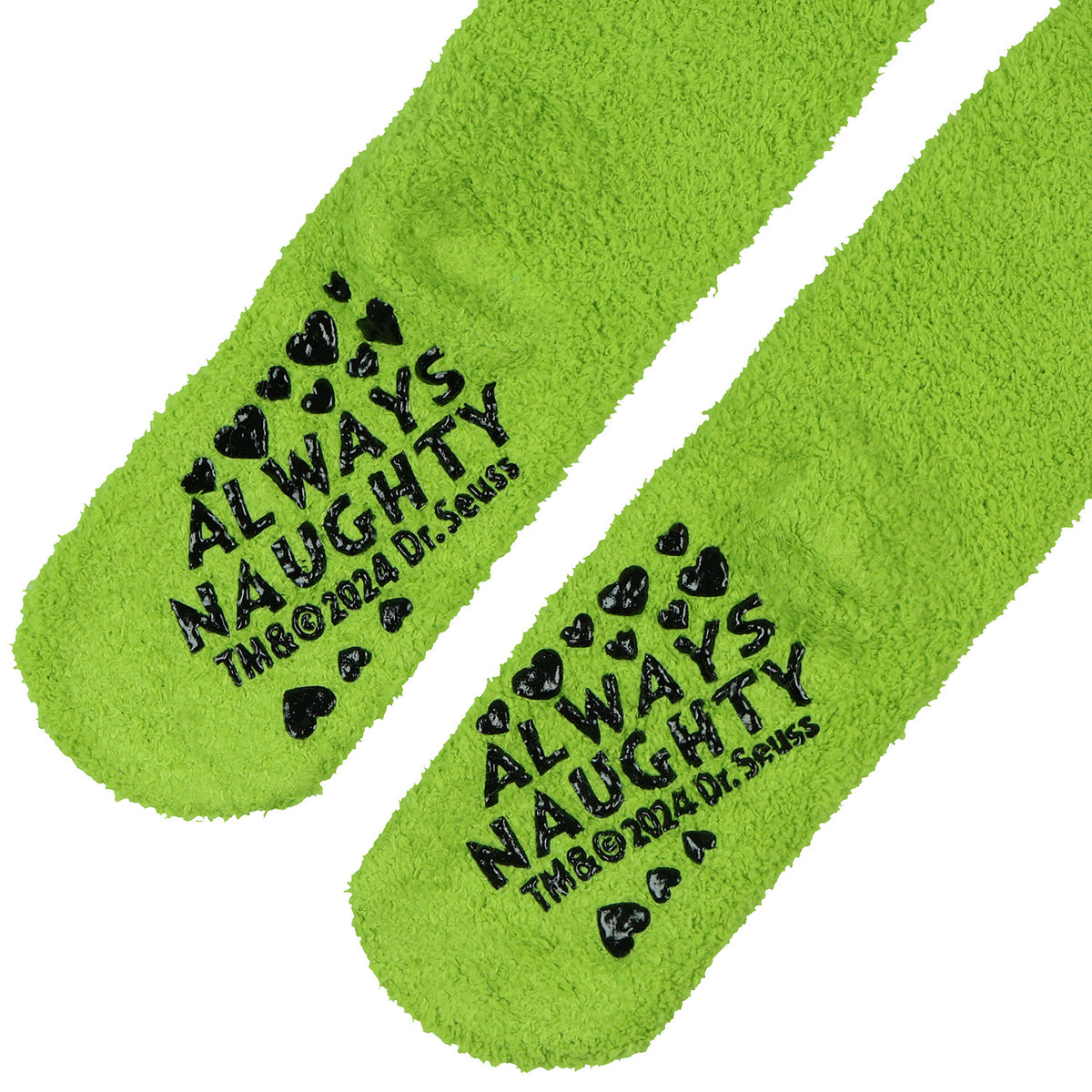Dr. Seuss Women's The Grinch Always Naughty Knee-High Slipper Socks 1 Pair OSFM