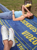 Blockbuster Video Movie VHS Case Fleece Fuzzy Plush Soft Throw Blanket