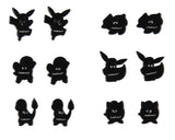 Pokemon Earrings Fashion Jewelry Enamel Character Stud Earrings Set 6 Pack